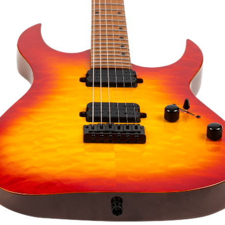 Spira Guitars S-500 QFB Fireburst elektrische gitaar