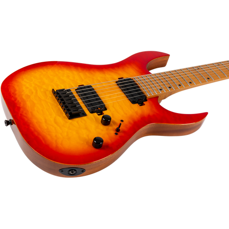 Spira Guitars S-507 QFB Fireburst elektrische gitaar ST model