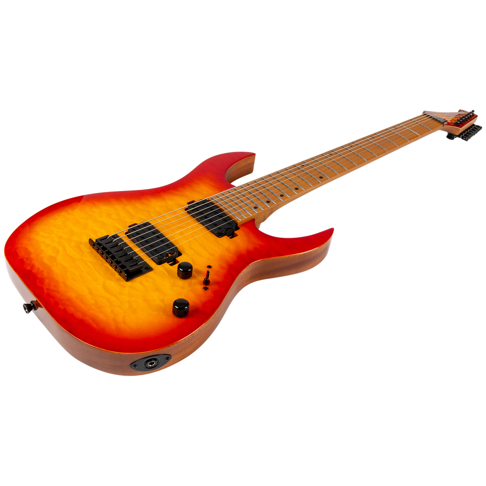 Spira Guitars S-507 QFB Fireburst elektrische gitaar ST model