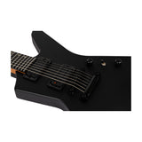 Spira X-407 MBK Offset 7-Snarige Elektrische Gitaar HH Villain Humbuckers Roasted Poplar Satin Black