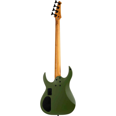 Spira B-400 MGR 4-String Elektrische Bas Actieve Villain Soapbar Pickups Roasted Poplar Satin Dark Green