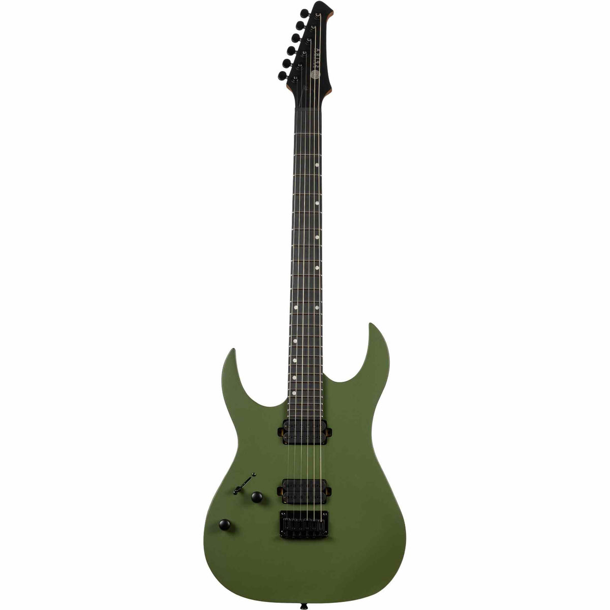 Spira S-400 MGR LH Linkshandige Elektrische Gitaar HH Villain Humbuckers Roasted Poplar Dark Green