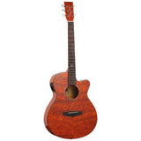 Tanglewood Azure TA4CEHN Super Folk Cutaway Elektro-Akoestische Gitaar Quilted Ash Honey Gloss
