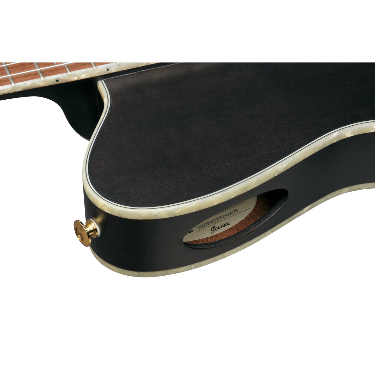 Ibanez TOD10N TKF Tim Henson Signature elektro-akoestische gitaar Transparent Black Flat