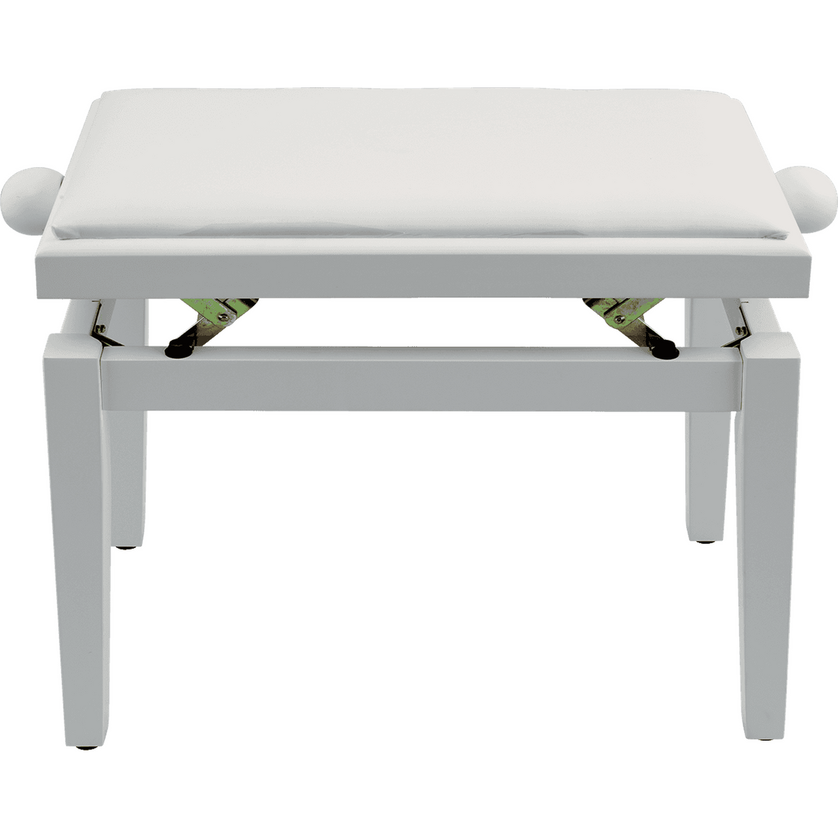 QUIKLOK PB100WHS Piano Bank – Verstelbaar 480-570 mm, Kunstleren Zitting, Mat Wit