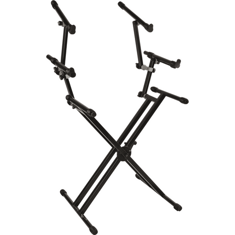 QUIKLOK QL723 Pro Keyboardstandaard – Dubbele X, 3 Niveaus, Verstelbaar, max. 90 kg