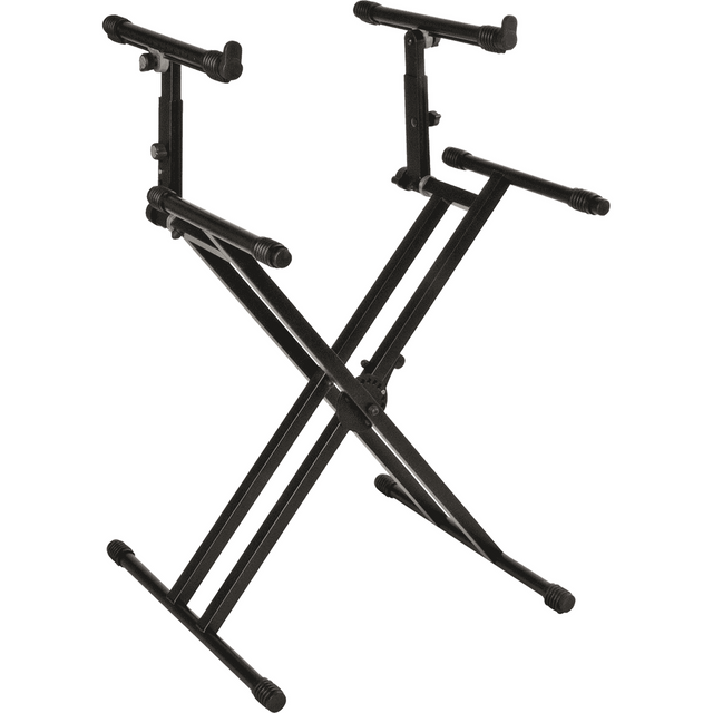 QUIKLOK QL742 Pro Keyboardstandaard – Grote Dubbele X, 2 Niveaus, Verstelbaar, max. 90 kg