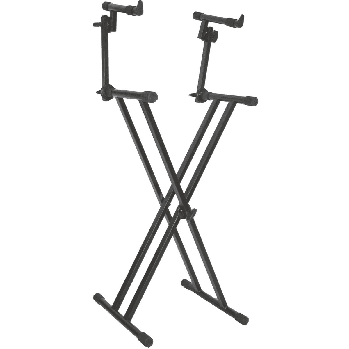 QUIKLOK T22 Dubbele X Keyboardstandaard – 2 Lagen, Staal, Verstelbaar, max. 81 kg
