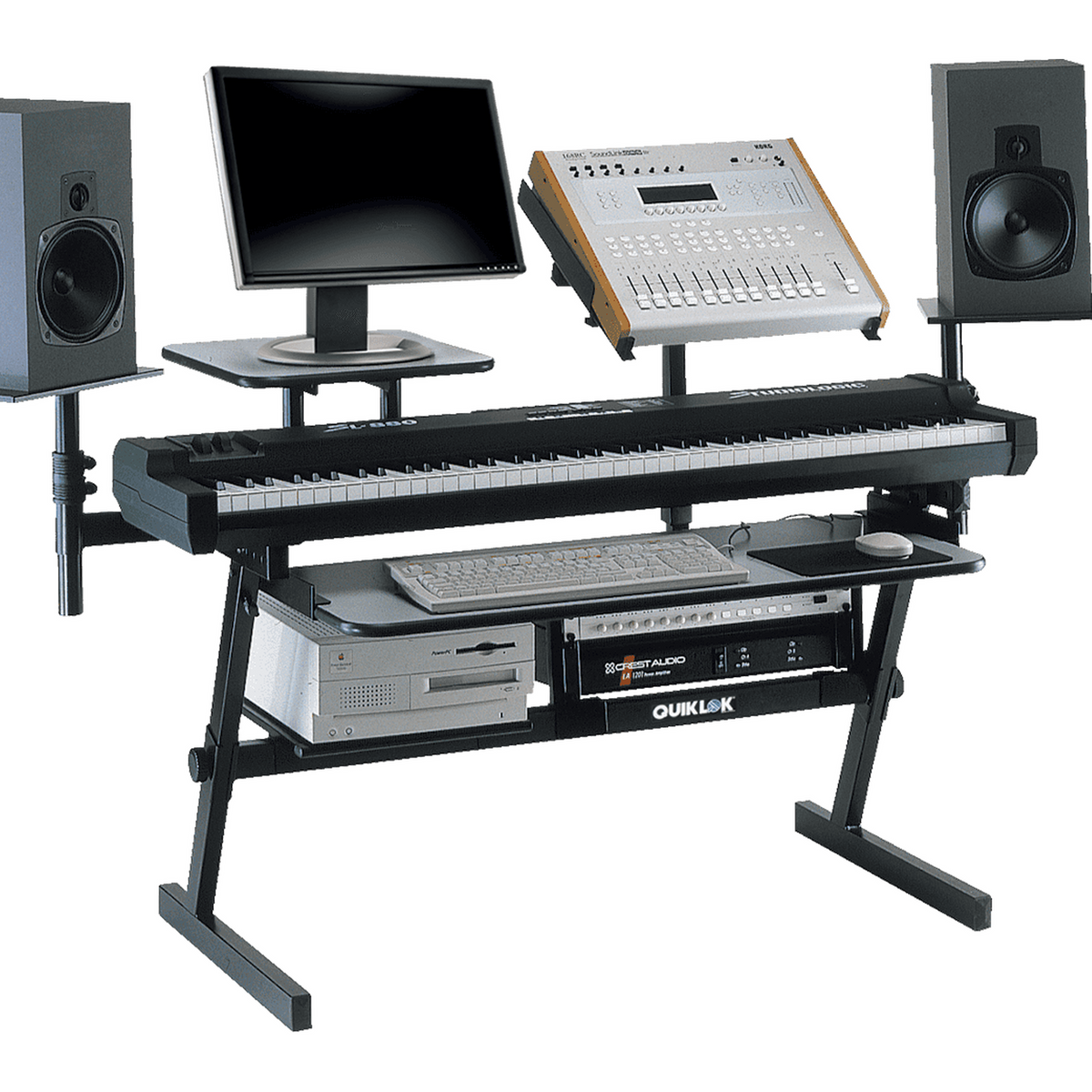 QUIKLOK Z716L Grote Z-Keyboardstandaard – Verstelbaar, Staal, max. 113 kg