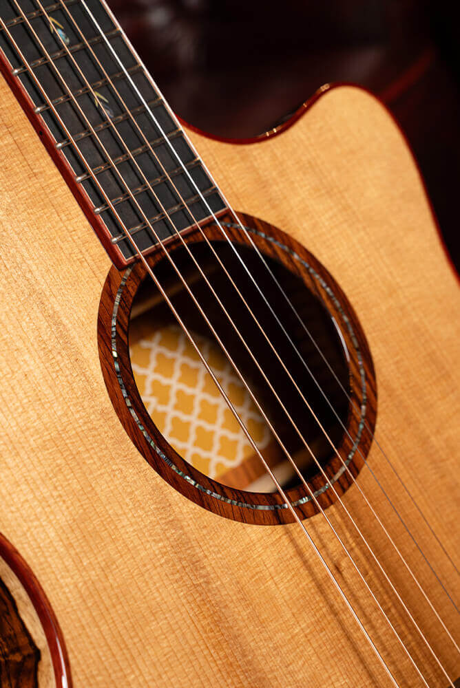 Cort Gold-A10 Cocobolo – Massief AAA Cocobolo, Torrefied Adirondack & Fishman Flex Blend