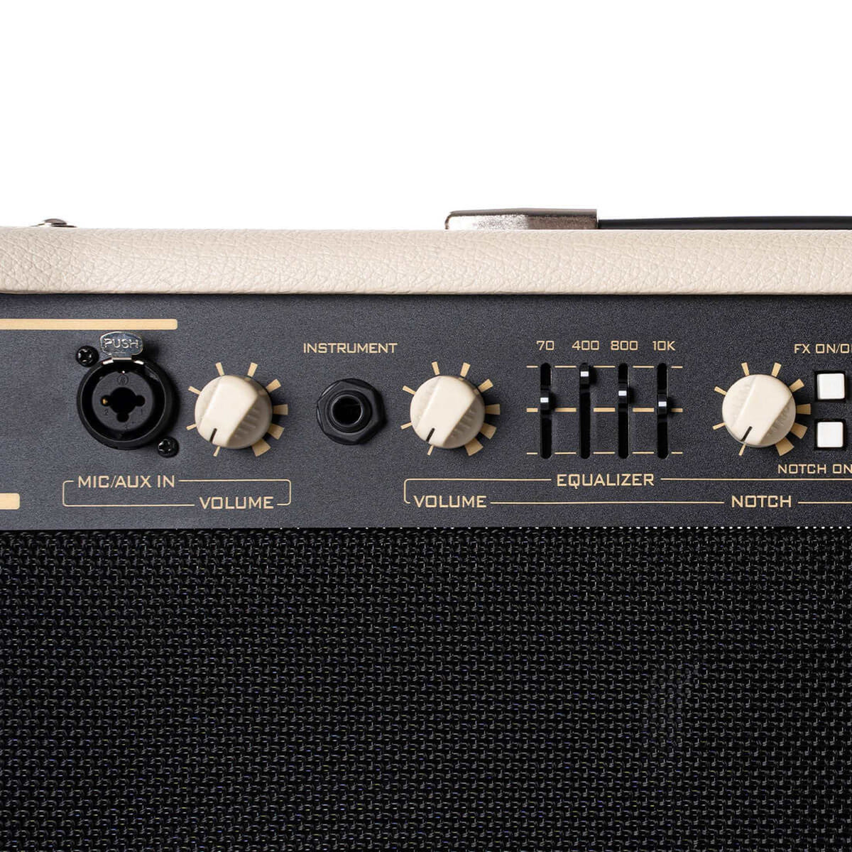 Cort AF60 60W Akoestische Gitaarversterker met 2x 8 inch Speakers, Tweeters en DSP Effecten
