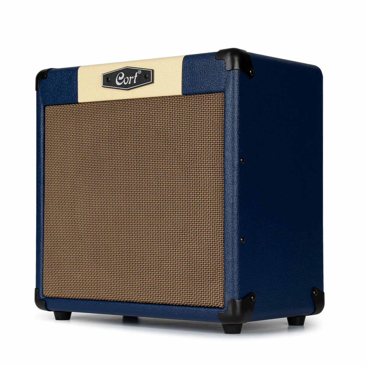 Cort CM15RDB 15W Gitaarversterker met 8 inch Speaker, Reverb en 2 Kanalen Dark Blue