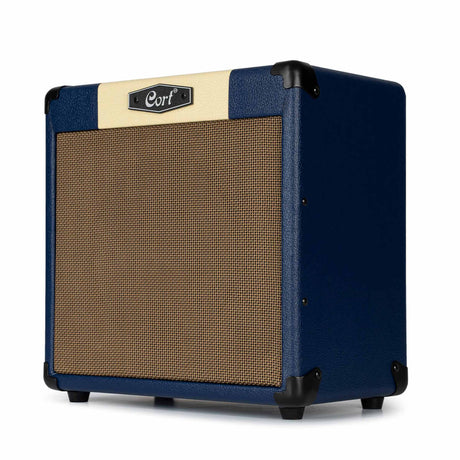Cort CM15RDB 15W Gitaarversterker met 8 inch Speaker, Reverb en 2 Kanalen Dark Blue