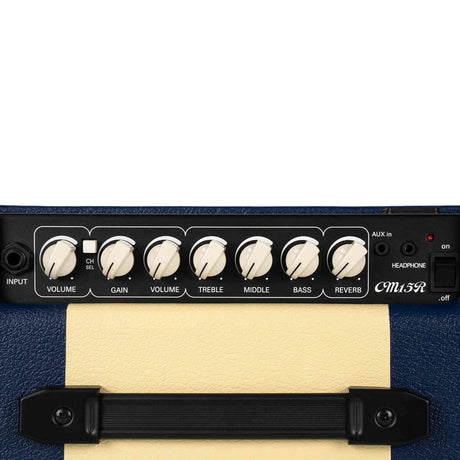 Cort CM15RDB 15W Gitaarversterker met 8 inch Speaker, Reverb en 2 Kanalen Dark Blue