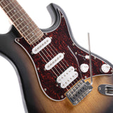 Cort G110 OPSB Elektrische Gitaar HSS Populier Open Pore Sunburst met Tremolo