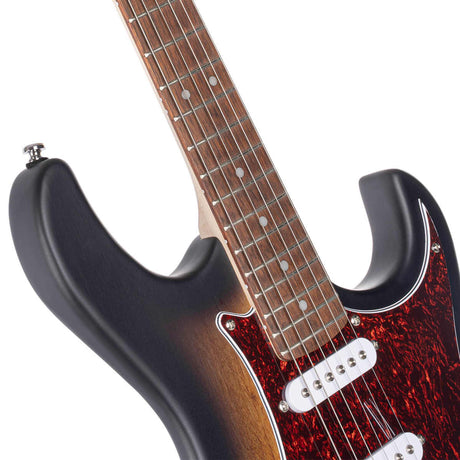 Cort G110 OPSB Elektrische Gitaar HSS Populier Open Pore Sunburst met Tremolo
