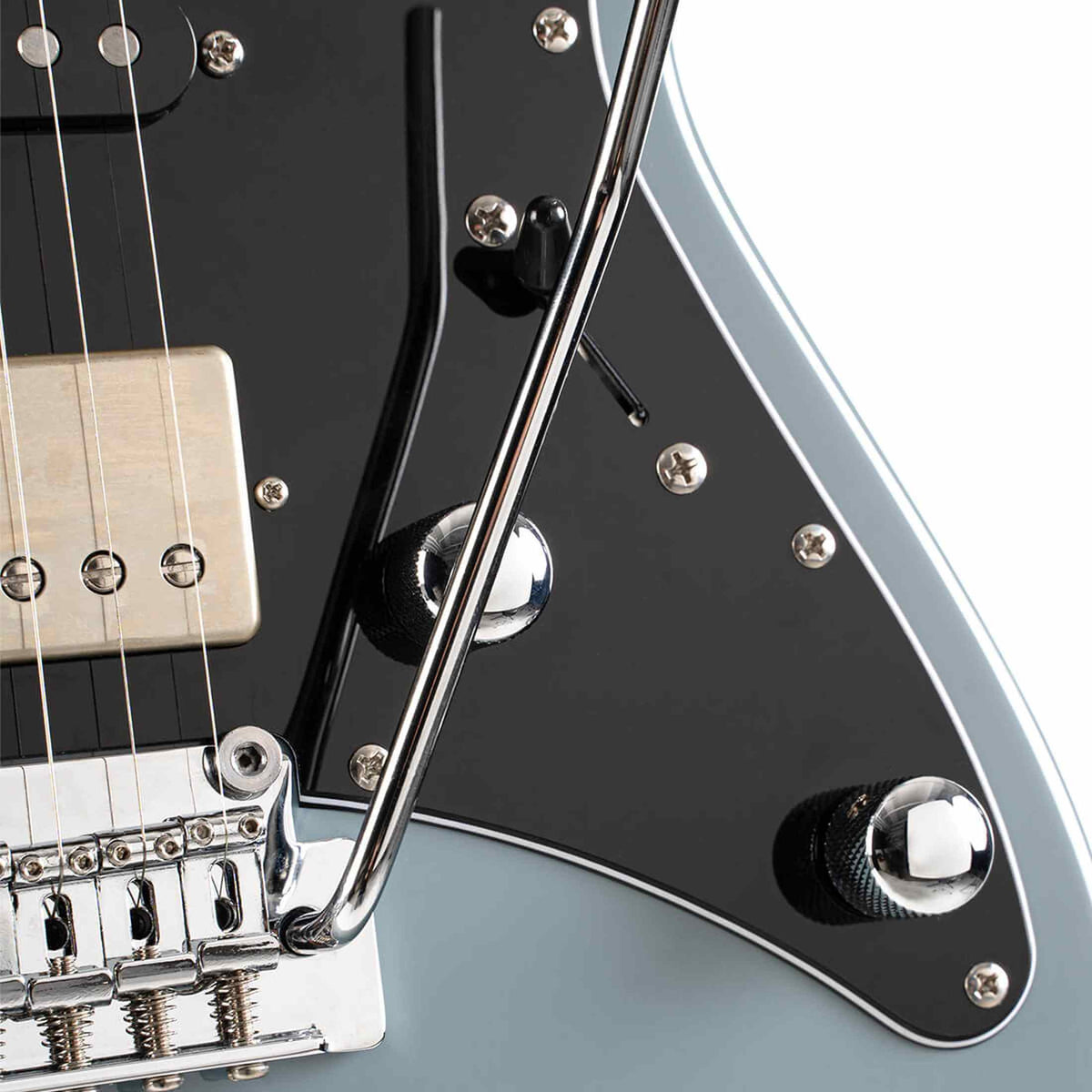 Cort G250SE OBG Elektrische Gitaar HSS Linden Roasted Maple Ocean Blue Grey met 2-Punts Tremolo
