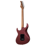 Cort G250SE VVB Elektrische Gitaar HSS Linden Roasted Maple Vivid Burgundy met 2-Punts Tremolo