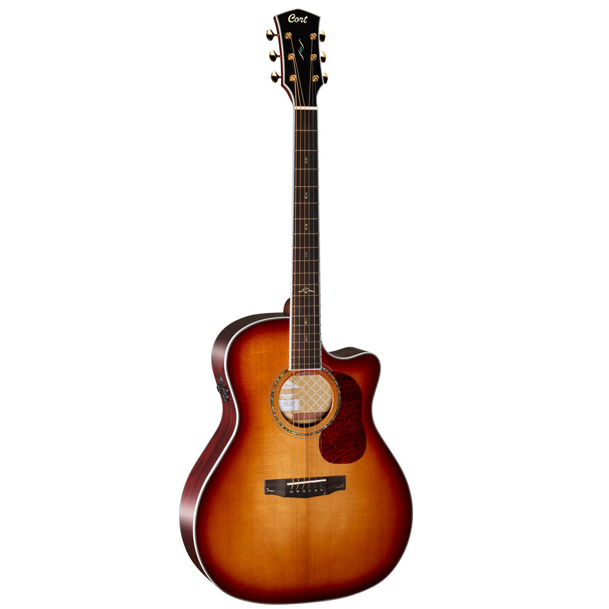 Cort Gold-A8 – Massief Pau Ferro, Torrefied Sitka & Fishman Flex Blend – Light Burst