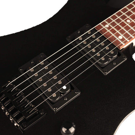 Cort KX100 Black Metallic Elektrische Gitaar HH Nyatoh met Hardtail Brug