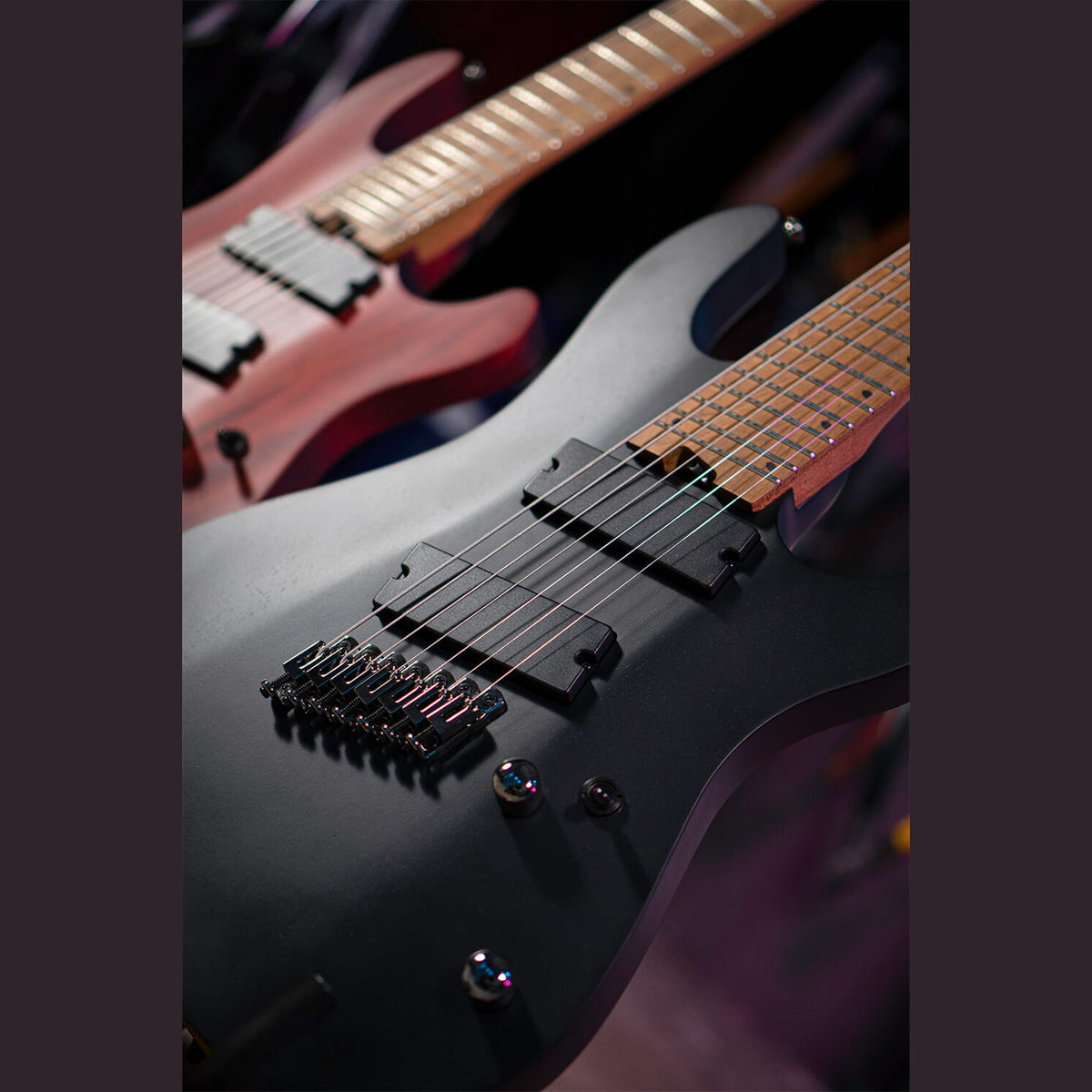 Cort KX307 Multi Scale OPM 7-Snarige Elektrische Gitaar Mahonie Roasted Maple Open Pore Mahogany