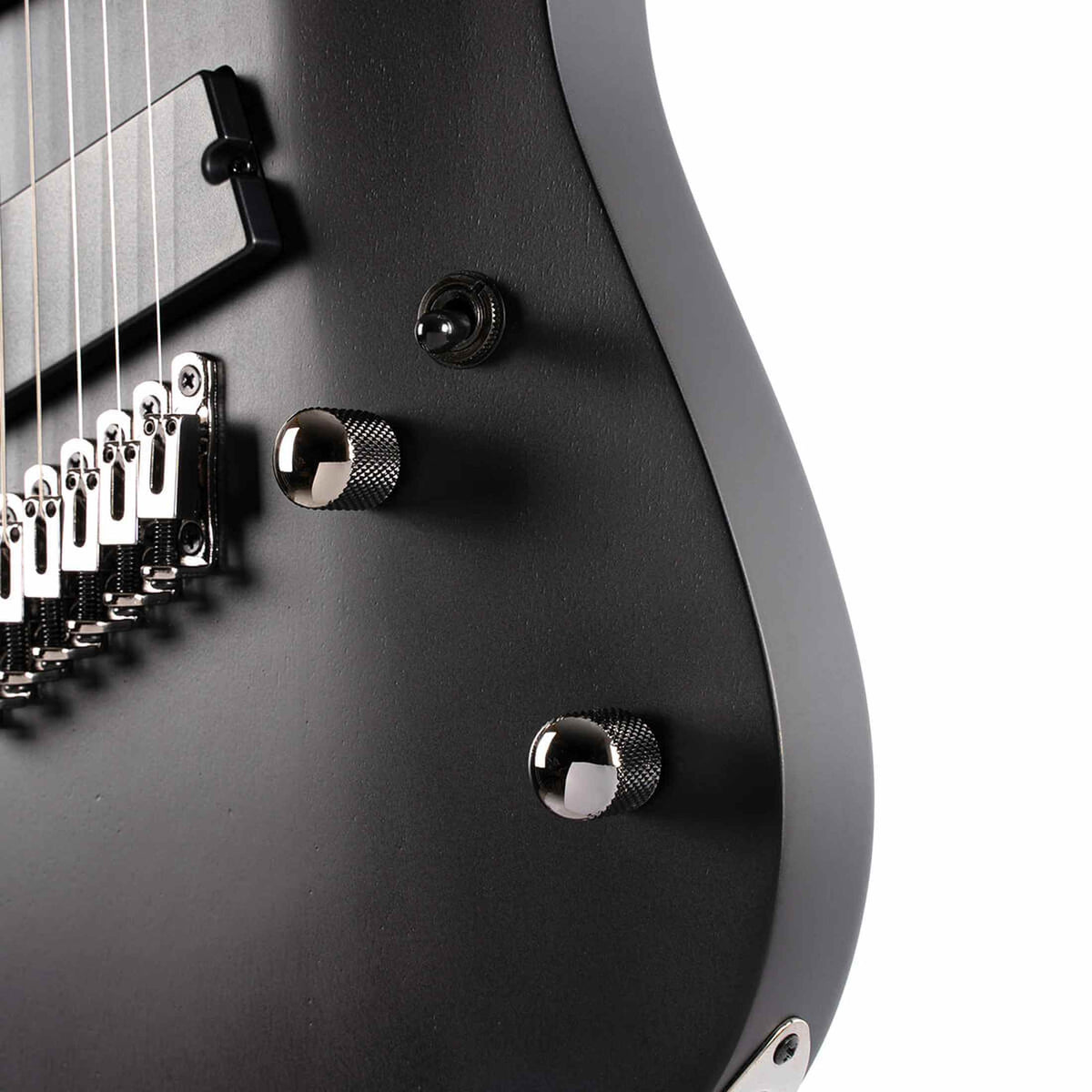 Cort KX307 Multi Scale OPBK 7-Snarige Elektrische Gitaar Mahonie Roasted Maple Open Pore Black