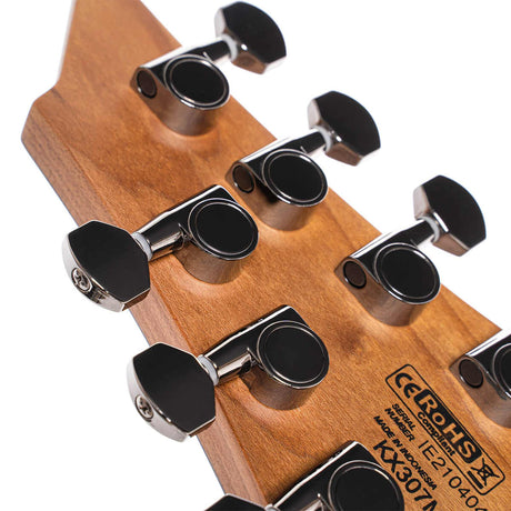 Cort KX307 Multi Scale OPM 7-Snarige Elektrische Gitaar Mahonie Roasted Maple Open Pore Mahogany