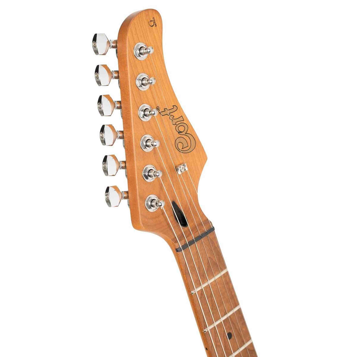 Cort G200SE ACR Elektrische Gitaar HSS Populier Roasted Maple Neck Antique Cream met Tremolo
