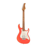 Cort G200SE SRD Elektrische Gitaar HSS Populier met Roasted Maple Hals Scarlet Red en Tremolo