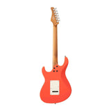 Cort G200SE SRD Elektrische Gitaar HSS Populier met Roasted Maple Hals Scarlet Red en Tremolo