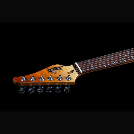 JET JS-45 Fireburst Flame S-style Elektrische Gitaar HSS Flame Maple Top Rosewood Toets Fireburst