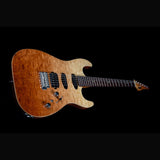 JET JS-45 Fireburst Flame S-style Elektrische Gitaar HSS Flame Maple Top Rosewood Toets Fireburst