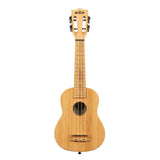 Kala All Solid Bamboo sopraan ukulele – Massief bamboe, lichtgewicht, met gigbag