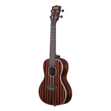 Kala Ebony concert ukulele – Gestreept ebben, maple binding, met gigbag