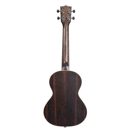 Kala Ebony tenor ukulele – Gestreept ebben, maple binding, met gigbag