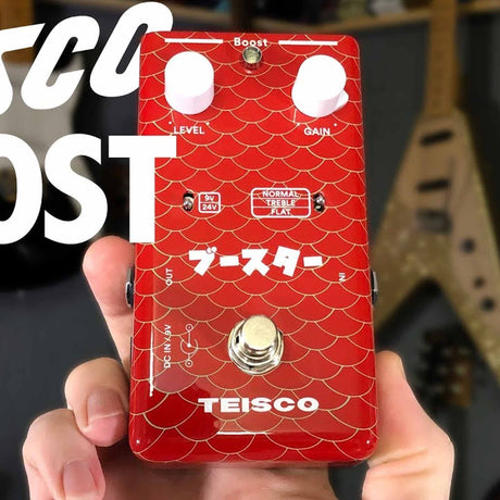 Teisco Boost FET boostpedaal met 9V/24V schakeling en bufferfunctie