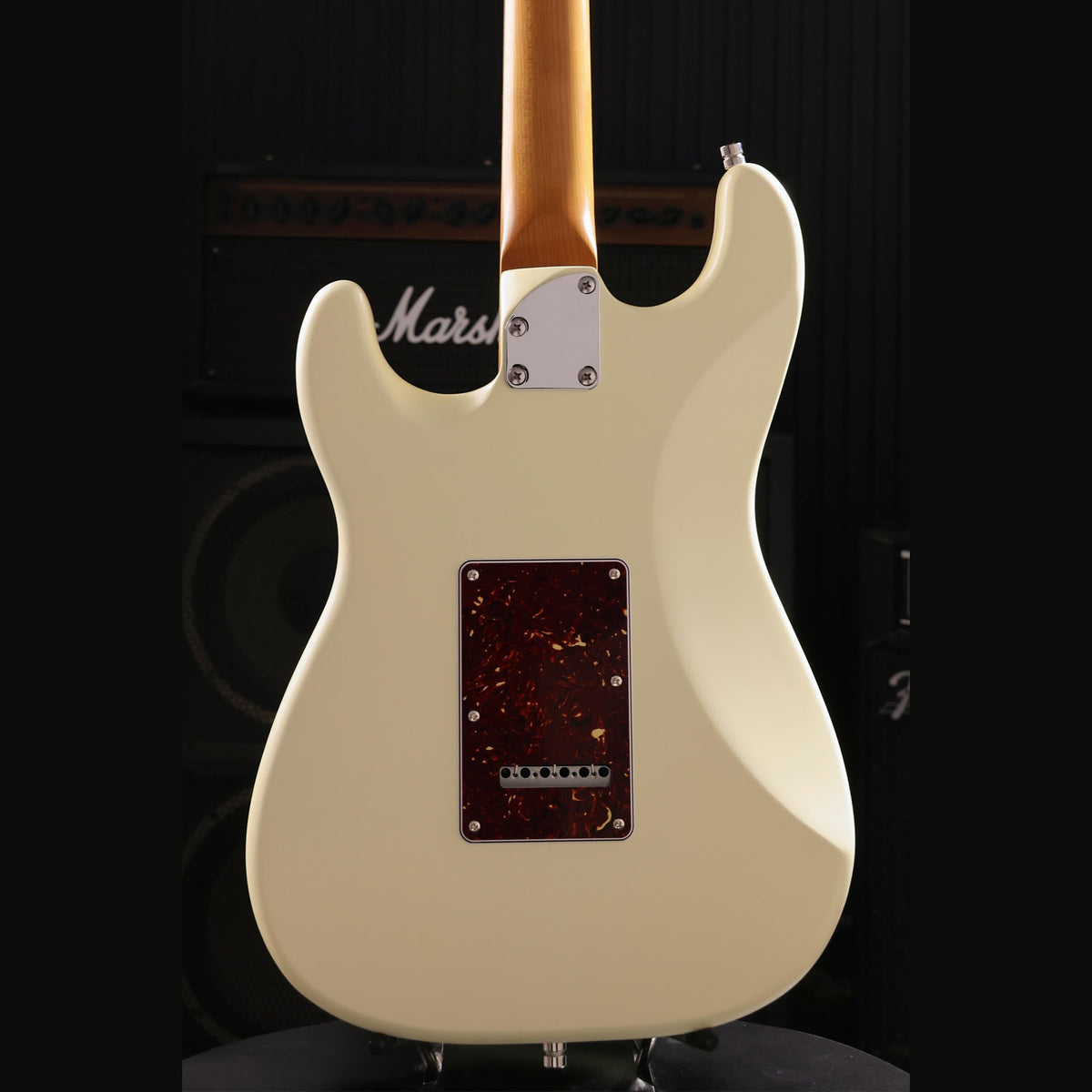 Patina PS-3 OW S-style Elektrische Gitaar SSS Alnico V Nitro Paulownia Body Roasted Maple Hals Olympic White