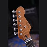 Patina PS-3 OW S-style Elektrische Gitaar SSS Alnico V Nitro Paulownia Body Roasted Maple Hals Olympic White