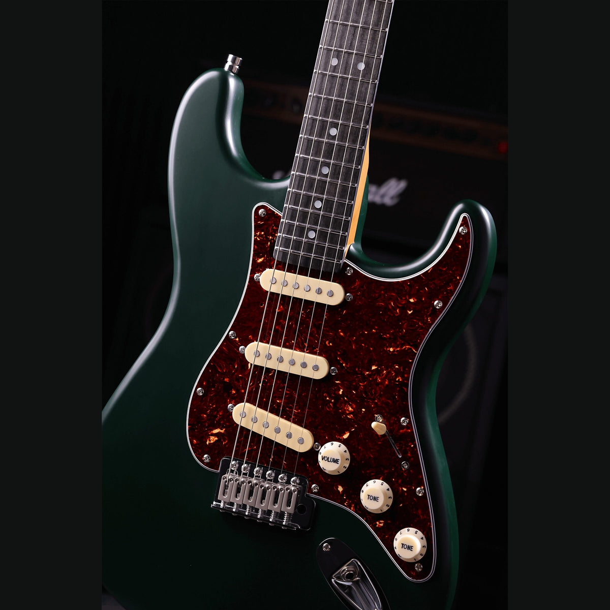 Patina PS-3 SGR S-style Elektrische Gitaar SSS Alnico V Nitro Paulownia Body Roasted Maple Hals Sherwood Green