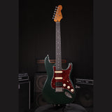 Patina PS-4 SGR S-style Elektrische Gitaar HSS Alnico V Nitro Paulownia Body Roasted Maple Hals Sherwood Green