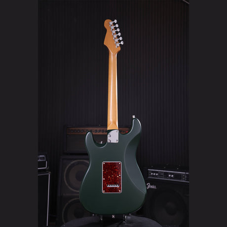 Patina PS-4 SGR S-style Elektrische Gitaar HSS Alnico V Nitro Paulownia Body Roasted Maple Hals Sherwood Green