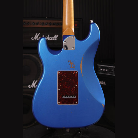 Patina PS-6 LPB R S-style Elektrische Gitaar SSS Alnico V Nitro Relic Paulownia Body Roasted Maple Hals Lake Placid Blue