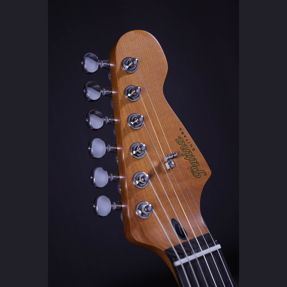 Patina PS-6 SGR R S-style Elektrische Gitaar SSS Alnico V Nitro Relic Paulownia Body Roasted Maple Hals Sherwood Green