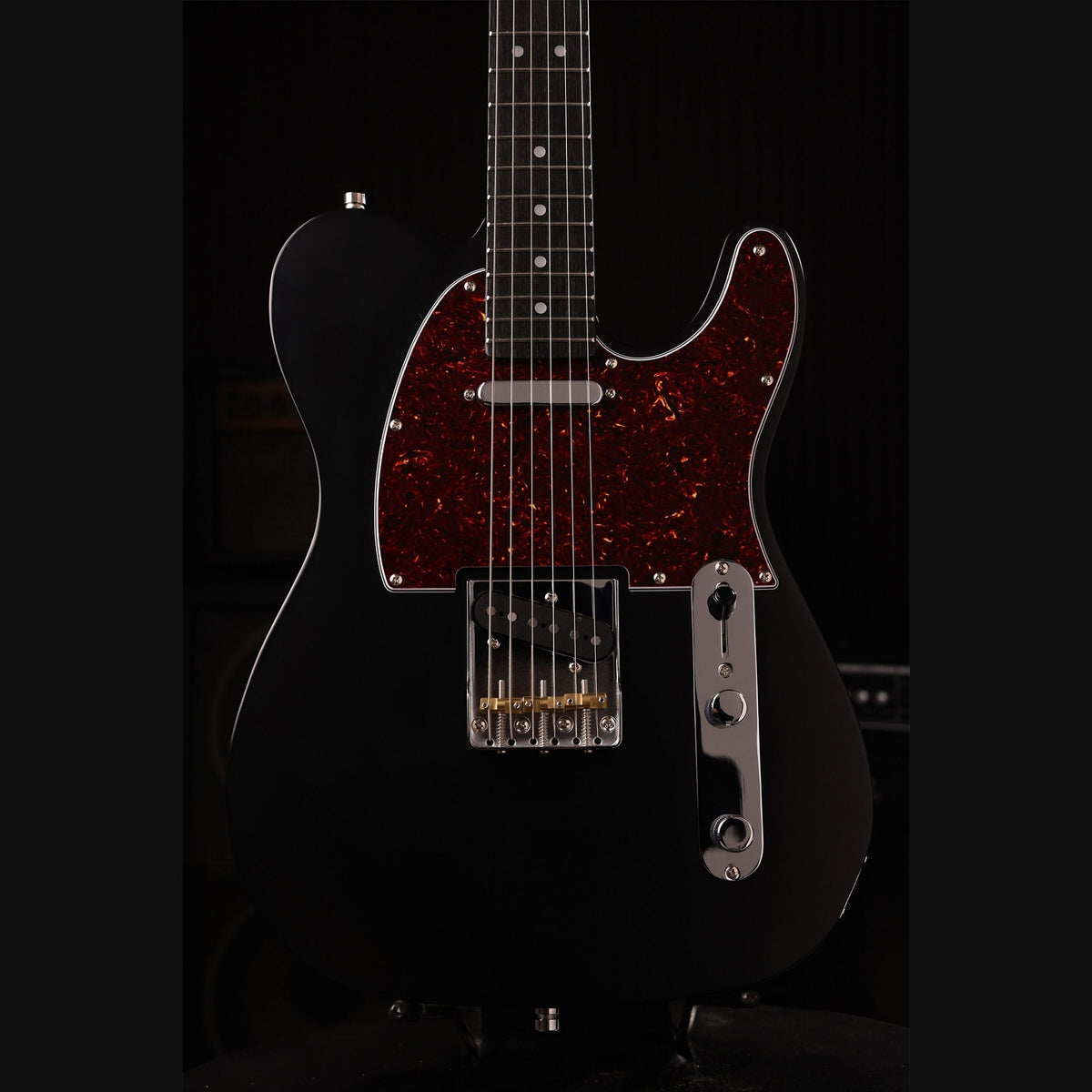 Patina PT-3 BK T-style Elektrische Gitaar SS Alnico V Nitro Paulownia Body Roasted Maple Hals Zwart