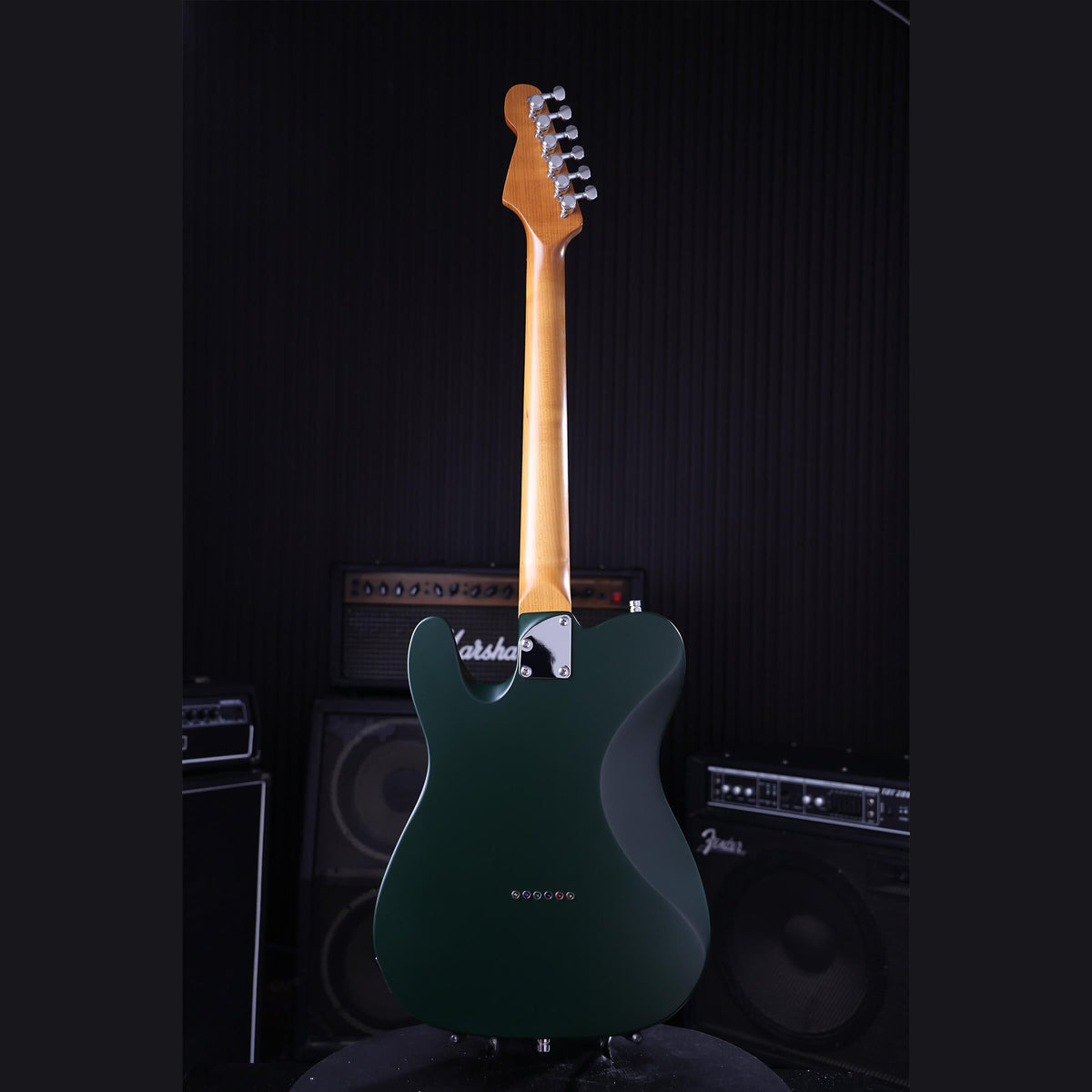 Patina PT-3 SGR T-style Elektrische Gitaar SS Alnico V Nitro Paulownia Body Roasted Maple Hals Sherwood Green