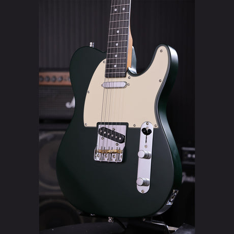 Patina PT-3 SGR T-style Elektrische Gitaar SS Alnico V Nitro Paulownia Body Roasted Maple Hals Sherwood Green