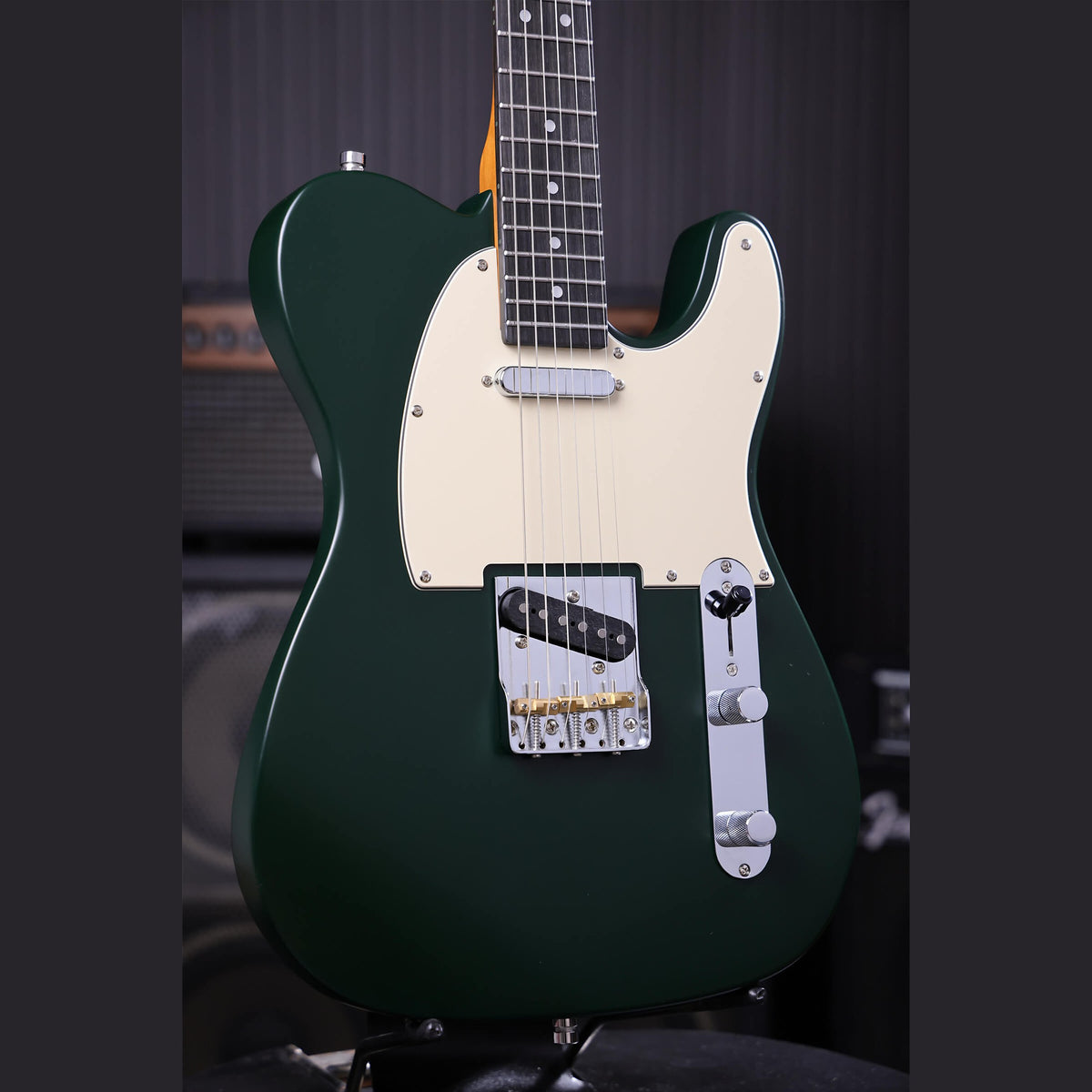 Patina PT-3 SGR T-style Elektrische Gitaar SS Alnico V Nitro Paulownia Body Roasted Maple Hals Sherwood Green