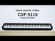 Casio CDP-S110BK Kompakt digitalt piano 88 tangenter hammarteknik svart