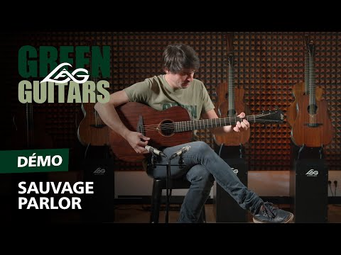 Lâg SAUVAGE-PE Semi- Parlour Akustisk Gitarr Natur Sidenmatt