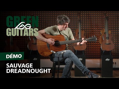 Chitarra acustica Dreadnought Lâg SAUVAGE-D Satiro Naturale